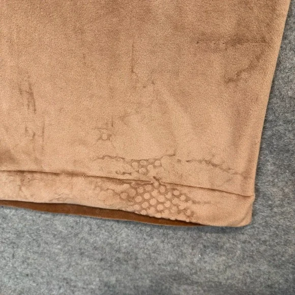 Skims Velour Wide Leg Pants Womens XL Pull on Baggy Brown Velvet *read* - Picture 4 of 16